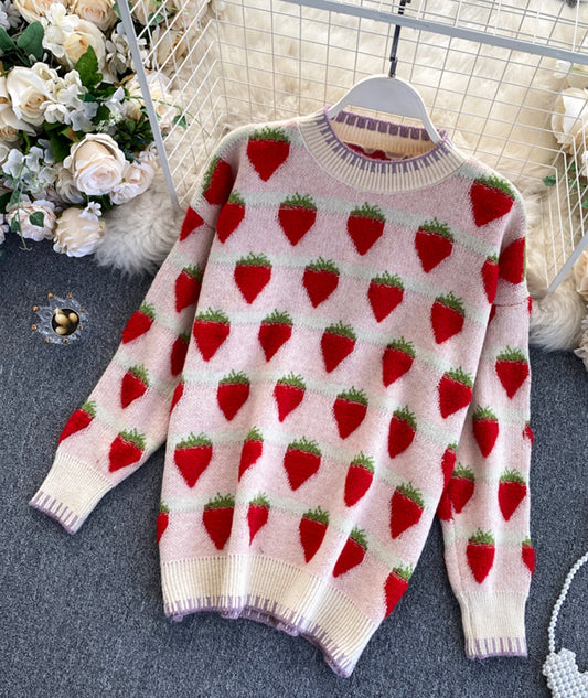 Sweet strawberry sweater  076