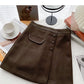 New Korean style personalized thin split high waist skirt  5544