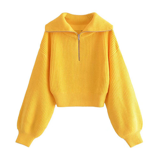Pull polyvalent à demi-zip 7342