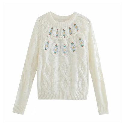Slim-Fit-Strickpullover mit Rundhalsausschnitt 7389
