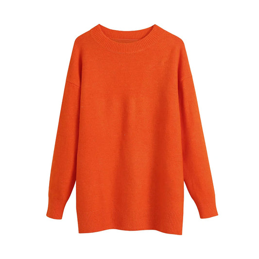 Pull col rond simple et polyvalent en mélange de laine 7375