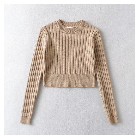 Pull vintage doux et ciré avec bande de soutien à l'intérieur 7177