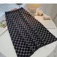 Retro pop versatile Plaid high waist A-line skirt  5751