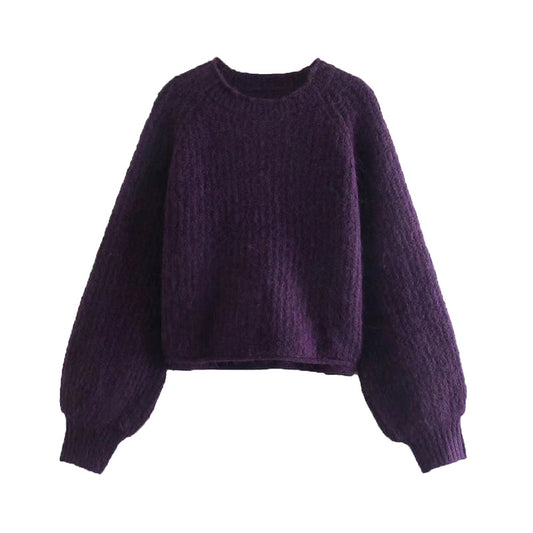 Nouveau pull paresseux en tricot à pointes françaises 7354