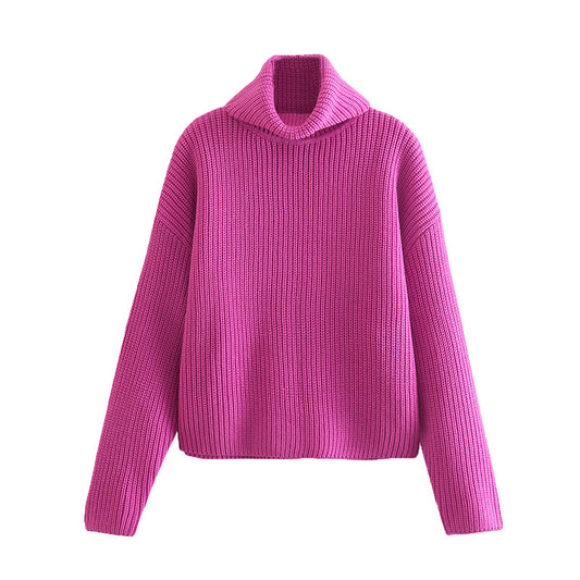 Pull polyvalent à manches longues et col montant 7207