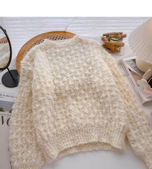 Pull à col rond polyvalent de style étranger à la mode Pull 6069