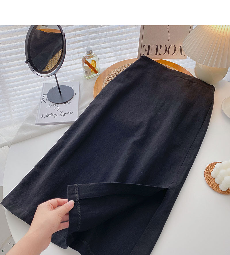 New Korean minority design split A-line skirt  5700