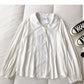 Women's sense of minority solid color shirt  6260