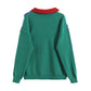 Languid wind stitching rhomboid Polo neck T-shirt  7442