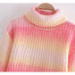 New foreign style waffle sweater short sweater  7421