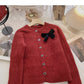 Manteau pull ras du cou vintage à simple boutonnage 6192