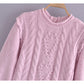 Vintage Palace Style Bubble Sleeve Sweater  7308