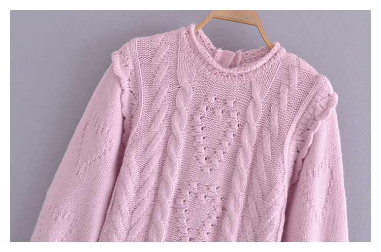 Vintage Palace Style Bubble Sleeve Sweater  7308