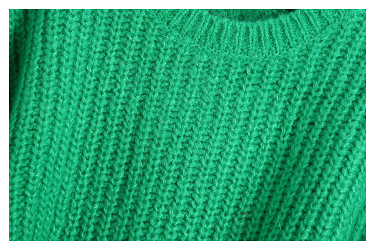 New Vintage Kurzpullover mit Rundhalsausschnitt und Puffärmeln 7323