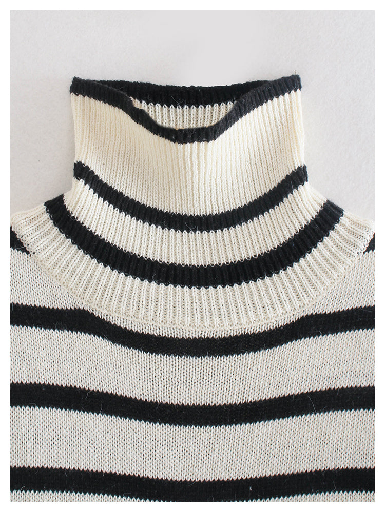 Niche design, foreign style, versatile long sleeved Knitted Top  7423