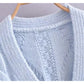 New artificial jewelry button knitted sweater cardigan coat  7330
