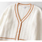 Veste pull en tricot torsadé décontractée 7430