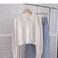 Versatile harbor Vintage short Lapel top  6609