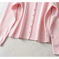 New simple slim button knit cardigan  7285