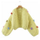 New sweet and versatile hand woven three-dimensional flower sweater  7254