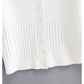 V-neck knitted cardigan slim single breasted short sweater coat  7451