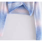 Cross design color changing exposed navel sweater  7422