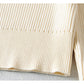 American retro high neck sweater with exposed navel and high waist  7351