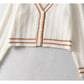 Veste pull en tricot torsadé décontractée 7430