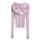Versatile slim fit thumb detail Hoodie  7448