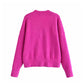 Versatile Soft Knit Long Sleeve V-neck rib knit  7313