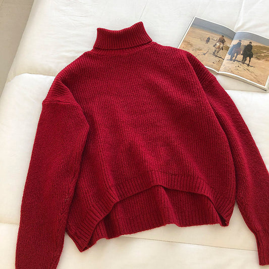Nouvelle version coréenne de la mode simple et ample de couleur unie 5842