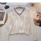 Pull tricoté femme mode rétro polyvalent 6164