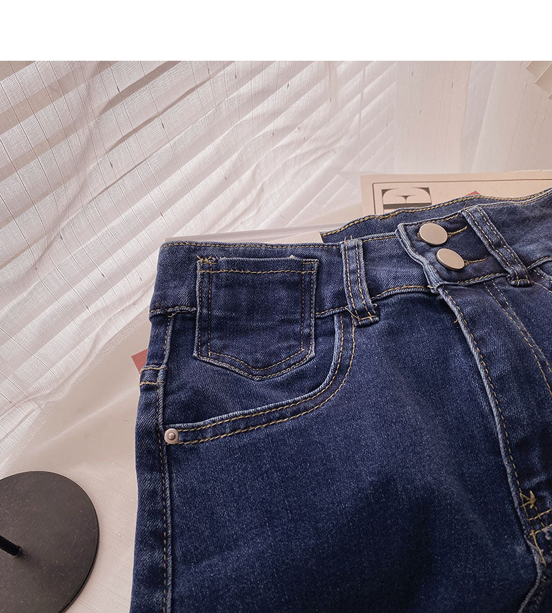 New Korean style fashionable temperament retro A-line skirt  5715