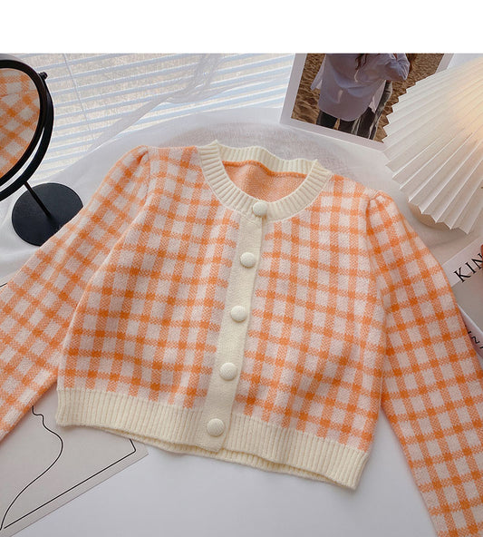 Petit haut en tricot à manches courtes et longues vieillissant 6439