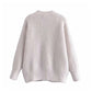 Manteau cardigan ample mi-long en tricot 7288