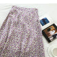 New small floral skirt Korean version slim high waist popular skirt  5686