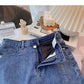 Korean minority design split A-line skirt fashion  5617