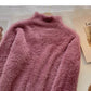 Korean style slim high collar Lantern Sleeve Blouse  5938
