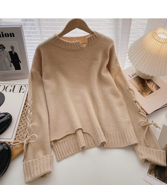 Nouveau pull-over slim à cordon de serrage de conception coréenne 5974