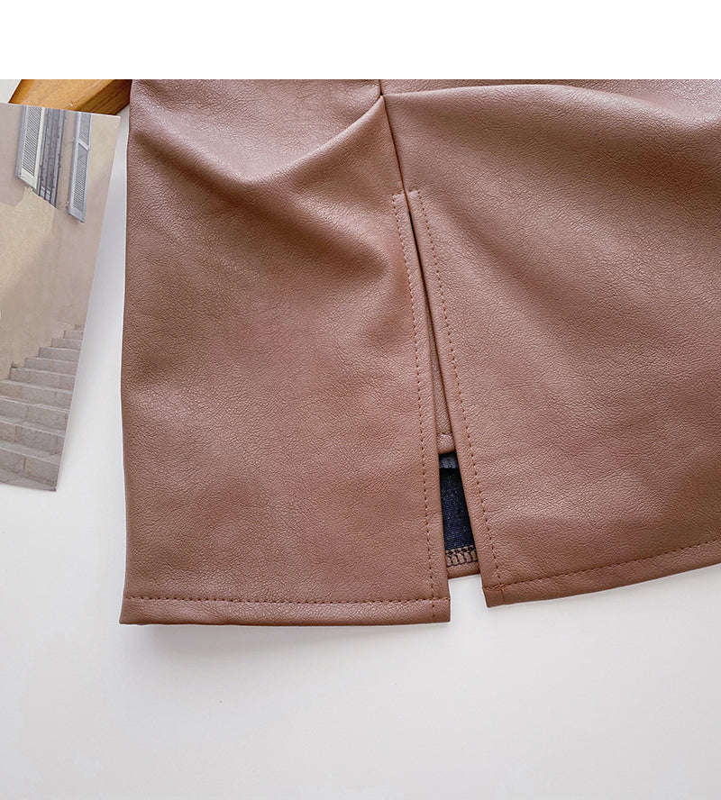 New Korean retro style slim pleated Hip Wrap Skirt  5574