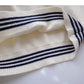 Contrast lace up Navy neck sweater female  6075