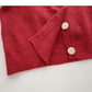 Temperament aging single breasted doll neck long sleeve slim top  6024