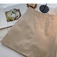 High waist solid simple A-line skirt  5406