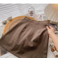 Korean solid color versatile slim high waist A-shaped skirt  5446