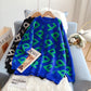 Pull col rond brodé vintage avec flocage 5194