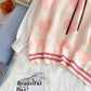 Gilet en tricot japonais brodé Love 5172