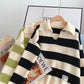 Pull ample à rayures 5115