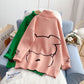 Pull de dessin animé mignon de style collégien style paresseux ample 5234