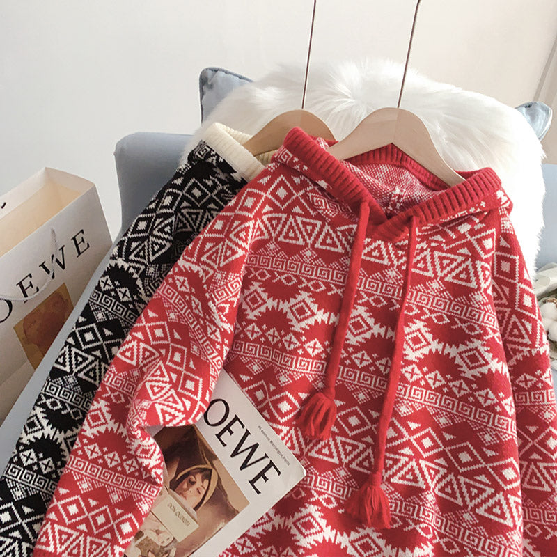 Pull long style coréen rétro paresseux 5139