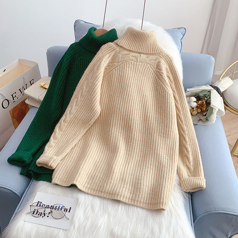 Haut de chemise en tricot épais et paresseux de style étranger 5206